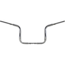 1-1/2" EZ Install Rounded Top Handlebar — 38 mm (1-1/2"), 25.4 mm (1") clamp, 12" rise