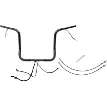 Kit de manillar EZ Install cableado 1-1/4" de copa redonda — diámetro 1-1/4" (32 mm), ancho 91,5 cm (36"), altura 35,5 cm (14")