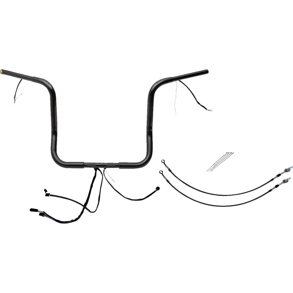 Kit de manillar EZ Install cableado 1-1/4" de copa redonda — diámetro 1-1/4" (32 mm), ancho 91,5 cm (36"), altura 35,5 cm (14")