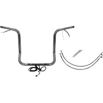 Kit de manillar superior redondo EZ Install con cableado 1-1/4" — abrazadera de 1", ancho central 15-1/2"