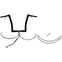 Kit de manillar plano superior EZ Install cableado 1-1/2" — 38 mm (1-1/2"), abrazadera 32 mm (1-1/4"), negro