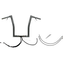 Kit EZ Install manillar plano superior cableado 1-1/2" — 1-1/2" de diámetro, 16" de subida, 35" de ancho, cromado