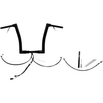 Kit de manillar EZ Install Wired Flat Top 1-1/2" — diámetro 1-1/2", ancho 35", elevación 14", negro