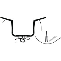 Kit de manillar de tapa plana EZ Install Wired 1-1/4" — abrazadera 25,4 mm, ancho 91,5 cm, negro