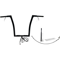 Kit de manillar plano con cableado EZ Install 1-1/4" — diámetro de abrazadera 1-1/4", 35" de ancho, 16" de altura