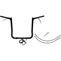 Kit de manillar EZ Install con punta 1-1/4" y cableado — diámetro 1-1/4", elevación 16", ancho 36", negro