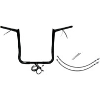 Kit de manillar EZ Install con punta 1-1/4" y cableado — diámetro 1-1/4", elevación 16", ancho 36", negro