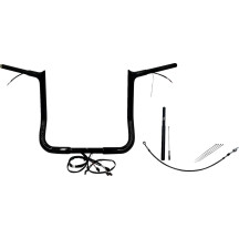 Kit de manillar EZ Install con cableado y tope puntiagudo de 1-1/4" — 1-1/4" de diámetro, abrazadera 1", ancho central 15-1/2