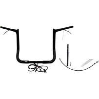 Kit de manillar EZ Install con cableado y tope puntiagudo de 1-1/4" — 1-1/4" de diámetro, abrazadera 1", ancho central 15-1/2