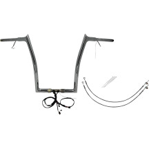 Kit de manillar EZ Install Wired 1-1/4" con tope puntiagudo — diámetro 1-1/4", elevación 16"