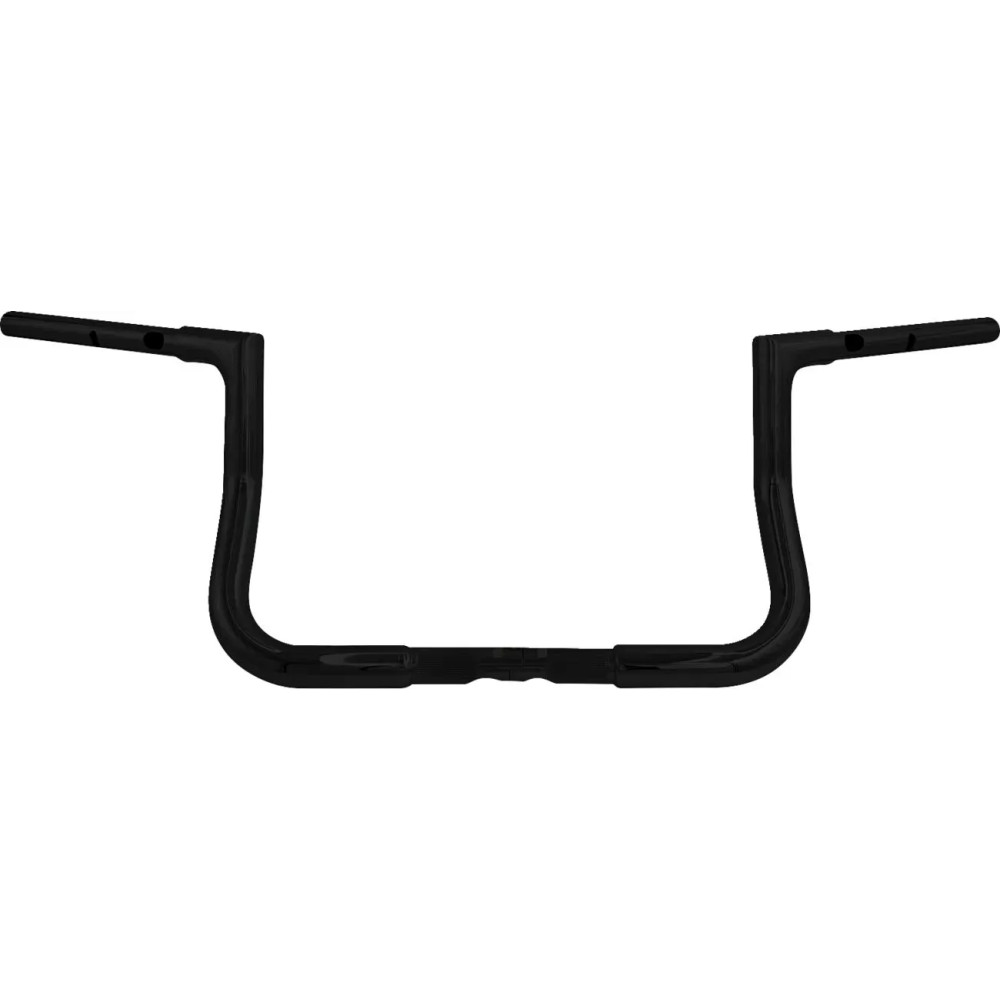 Manillar Flat Top EZ Install de 1-1/4" — abrazadera 1", elevación 10", ancho 36", negro