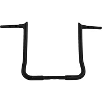 Manillar Pointed Top EZ Install 1-1/4" — 39,5 cm ancho central, abrazadera 1", Negro Brillo