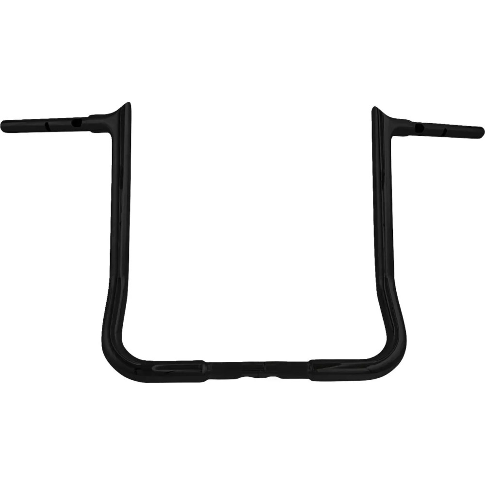 Manillar Pointed Top EZ Install 1-1/4" — 39,5 cm ancho central, abrazadera 1", Negro Brillo