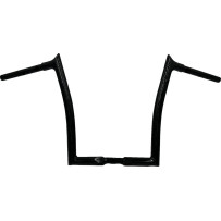 Manillar 1-1/4" con punta superior e instalación EZ — abrazadera 1-1/4", negro