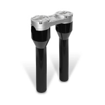 Clubstyle Straight Riser — 25.4 mm clamp, 205 mm length, Black, Silver