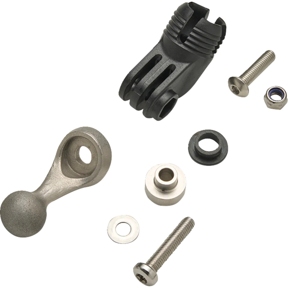 Soporte para cámara de acción — Montaje para carenado, compatible con GoPro y universales, negro pulido