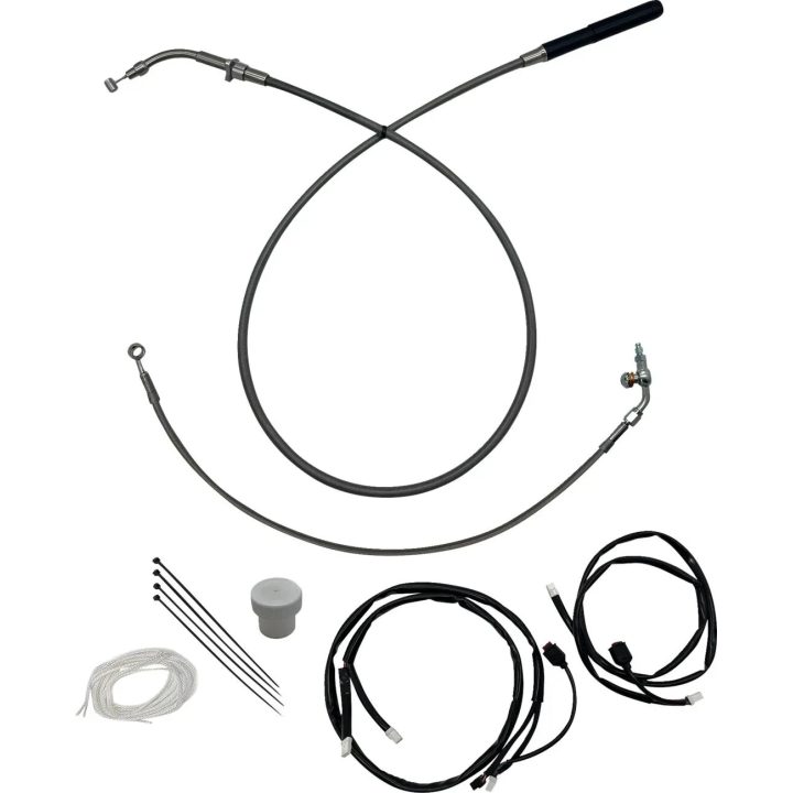Kit EZ Install — Compatible con manillares de 18", Ape Hanger, Pulido