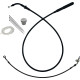 Kit de instalación EZ — Compatible con manillares de 35.5 cm (14"), Ape Hanger, Negro