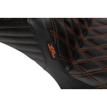 Asiento Tailwhip Daddy Long Legs — 11-1/2 in de ancho, 6 in de respaldo, base calibre 16, Negro