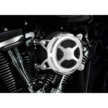 VO2 X Air Intake Kit — Chrome, Round, CNC billet aluminum, Cotton gauze filter