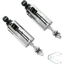 422 Series Shocks — Rear coilover monotube, gas-charged, chrome
