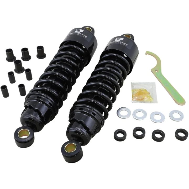 Amortiguadores Serie 412 — 292 mm (11.50"), trasero, negro