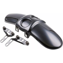 Front Fender Bobber — Matte Black, ABS Plastic, Front