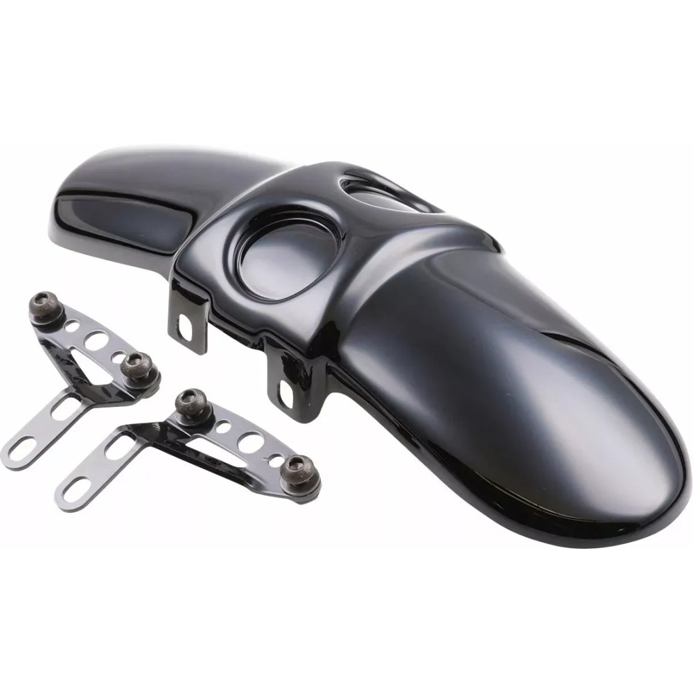 Front Fender Bobber — Matte Black, ABS Plastic, Front