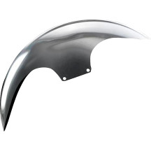 Cafe Front Fender For 21" Wheel — fits 120/130 tires, natural finish