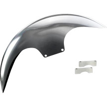 Cafe Front Fender For 21" Wheel — 21" wheel, fits 120 or 130 tires, natural finish