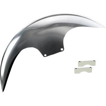 Cafe Front Fender For 21" Wheel — 21" wheel, Natural finish