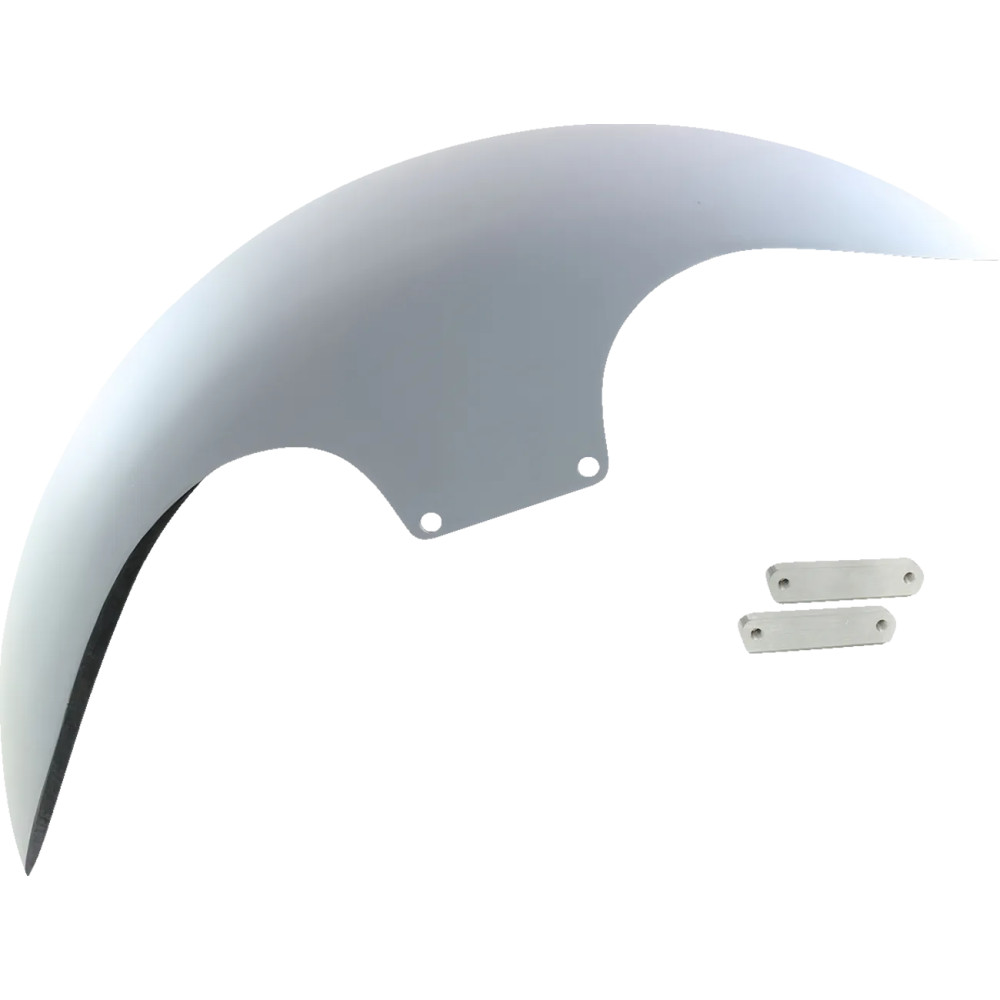 Super-Lite Cafe Front Fender for OEM Wheels — 19", raw finish