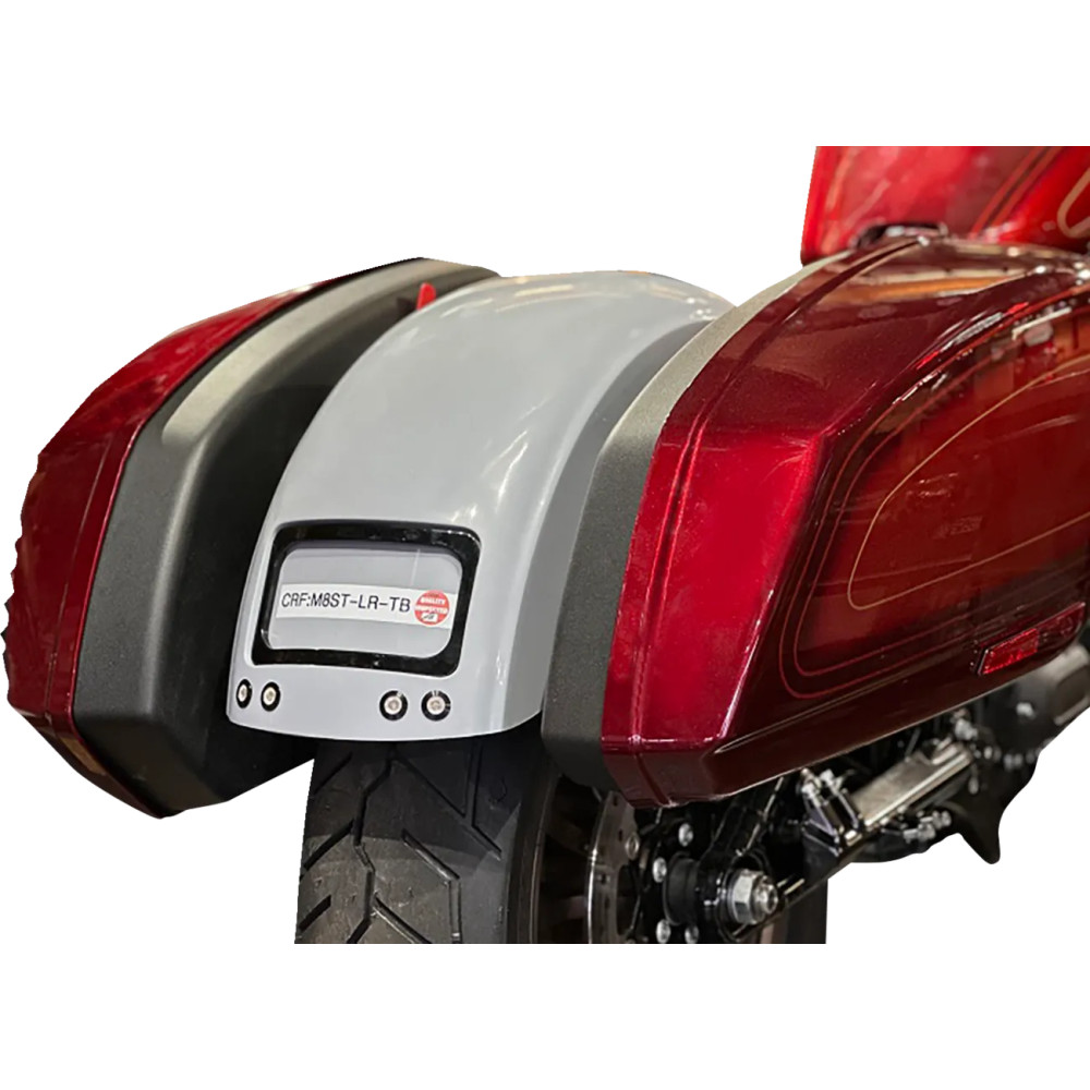 The Fix Custom Rear Fender — Gray, Contour 32-3/4 in, Height 9-7/8 in