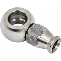 Banjo Fitting — -3 hose, Silver