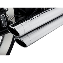 Big Shots Staggered 2-into-2 Exhaust System — 2-into-2 system, Staggered, Chrome