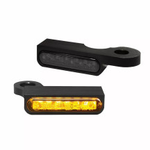 Intermitentes LED de manillar — 12 V, montaje en manillar, par, negro
