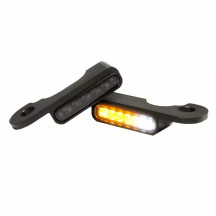 Intermitentes LED para manillar — 12 V, Negro