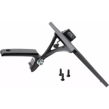 License Plate — 21 x 17 cm, swingarm mount, black