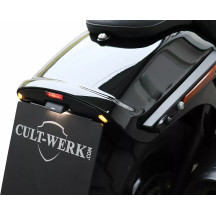 License Plate Bracket — Black, steel and ABS, HD-BRO078