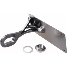 License Plate Holder — 13 cm (5-1/8") height, 21 cm (8-1/4") width, black