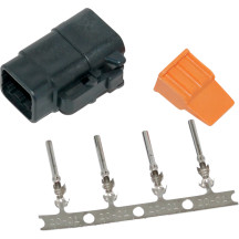 Deutsch DTM Plug and Receptacle Kit — Deutsch DTM, 4-pin, female, black