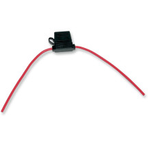 ATO-Style Fuse Holder — 14 AWG, Red
