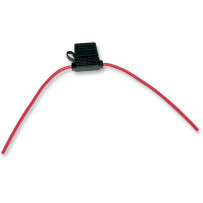 ATO-Style Fuse Holder — 14 AWG, Red