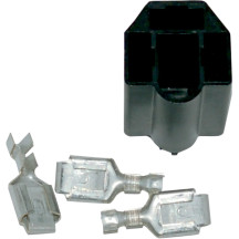 Replacement Headlight Socket and Terminal Kit — Black