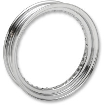 16" Chrome Steel Rim — 16" x 3", 5.00/5.10, 40-hole