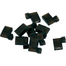 Black Flag Quick-Disconnect Terminal — 10-pack, black, female spade