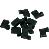 Black Flag Quick-Disconnect Terminal — 10-pack, black, female spade