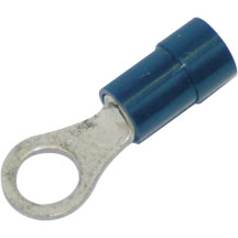 Quick Disconnects and Terminals — Ring Terminal, 16-14 AWG, #10 stud, 25 pack, Blue