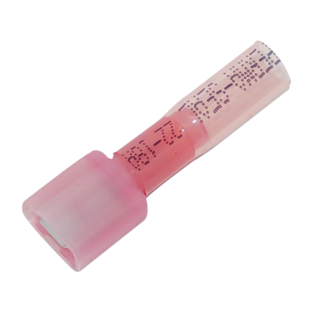 Heat Shrink Quick Disconnects and Terminals — 25-pack, 22-18 AWG, Pink