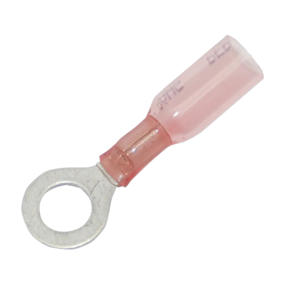 Heat Shrink Quick Disconnects and Terminals — 22-18 AWG, 1/4", 25 pack, Pink